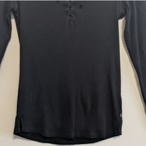 Scotch & Soda Maison Scotch Ribbed Knit Lace Up Henley Top Size 2-small EUC - Picture 3 of 9